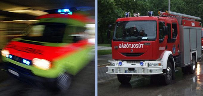 Karambolozott két gépkocsi a 81-es főúton