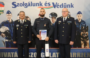 Főkapitányi elismerésben részesült