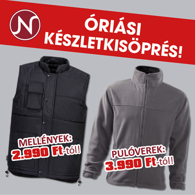 Készletkisöprés a Nante Munkavédelmi Áruházban