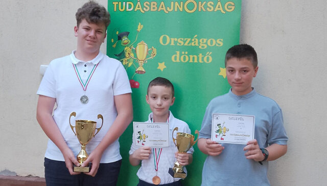 Kiemelkedő eredmények az országos döntőn